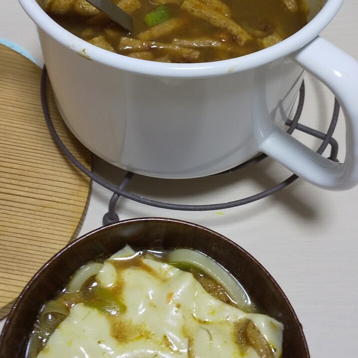 レトルトカレーでカレーうどん！